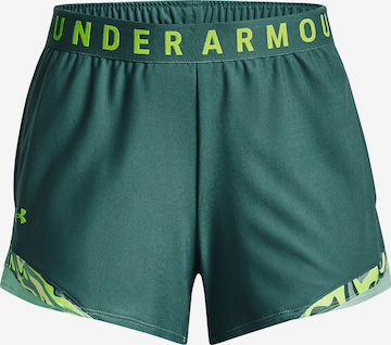 UNDER ARMOUR Workout Pants 'Play Up 3.0' in Green: front