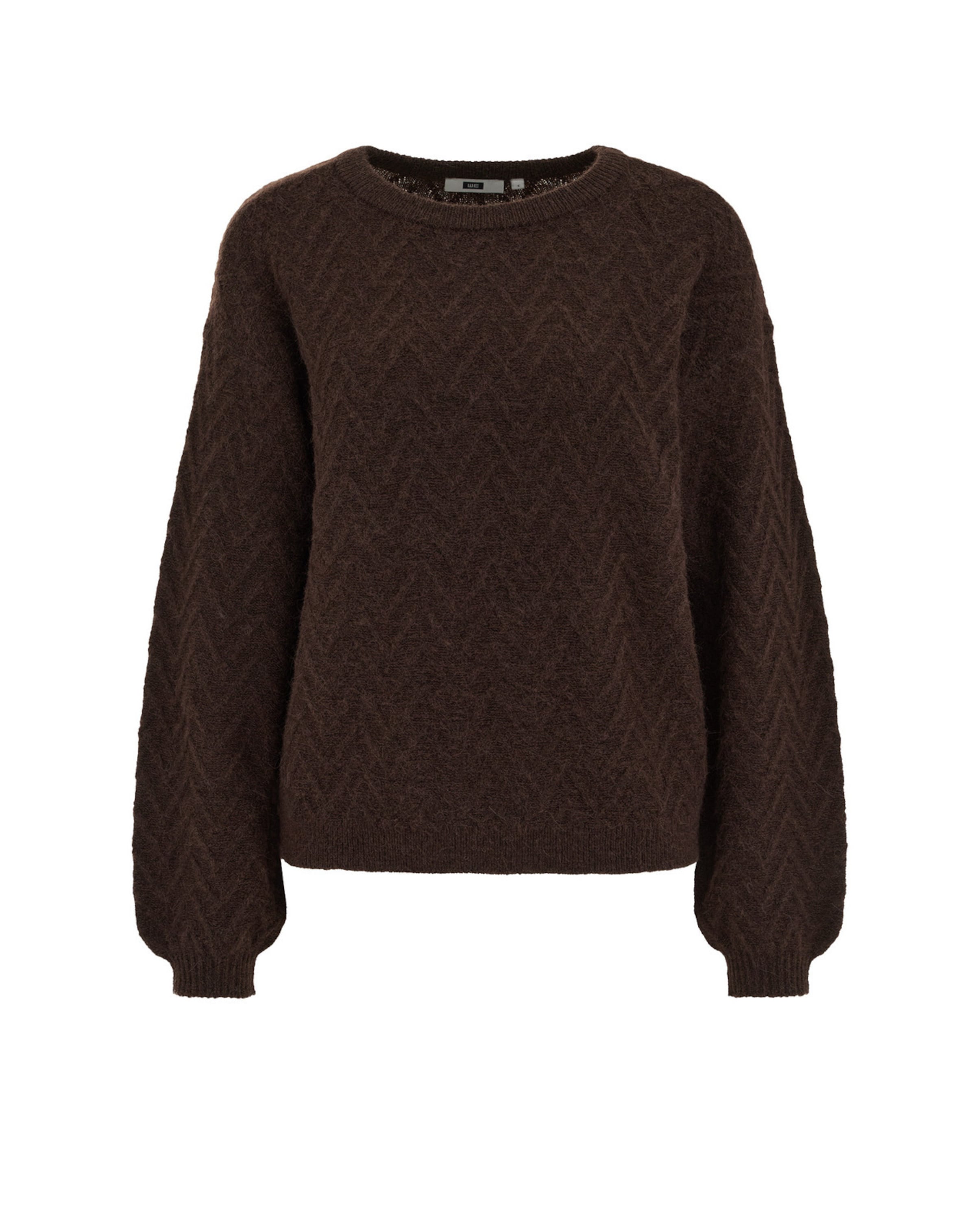 WE Fashion Свитер в Коричневый: спереди