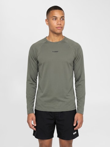 Hummel Performance Shirt 'Momentum' in Grey: front