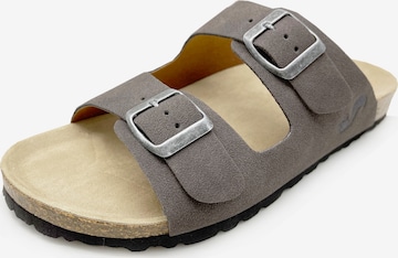 thies Pantolette 'Eco Bio Sandal' in Grau: Vorderseite