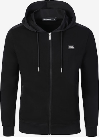 Giacca di felpa ' 705005 ' di Karl Lagerfeld in nero: frontale