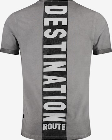 Key Largo Shirt 'MT DESTINATION' in Grau