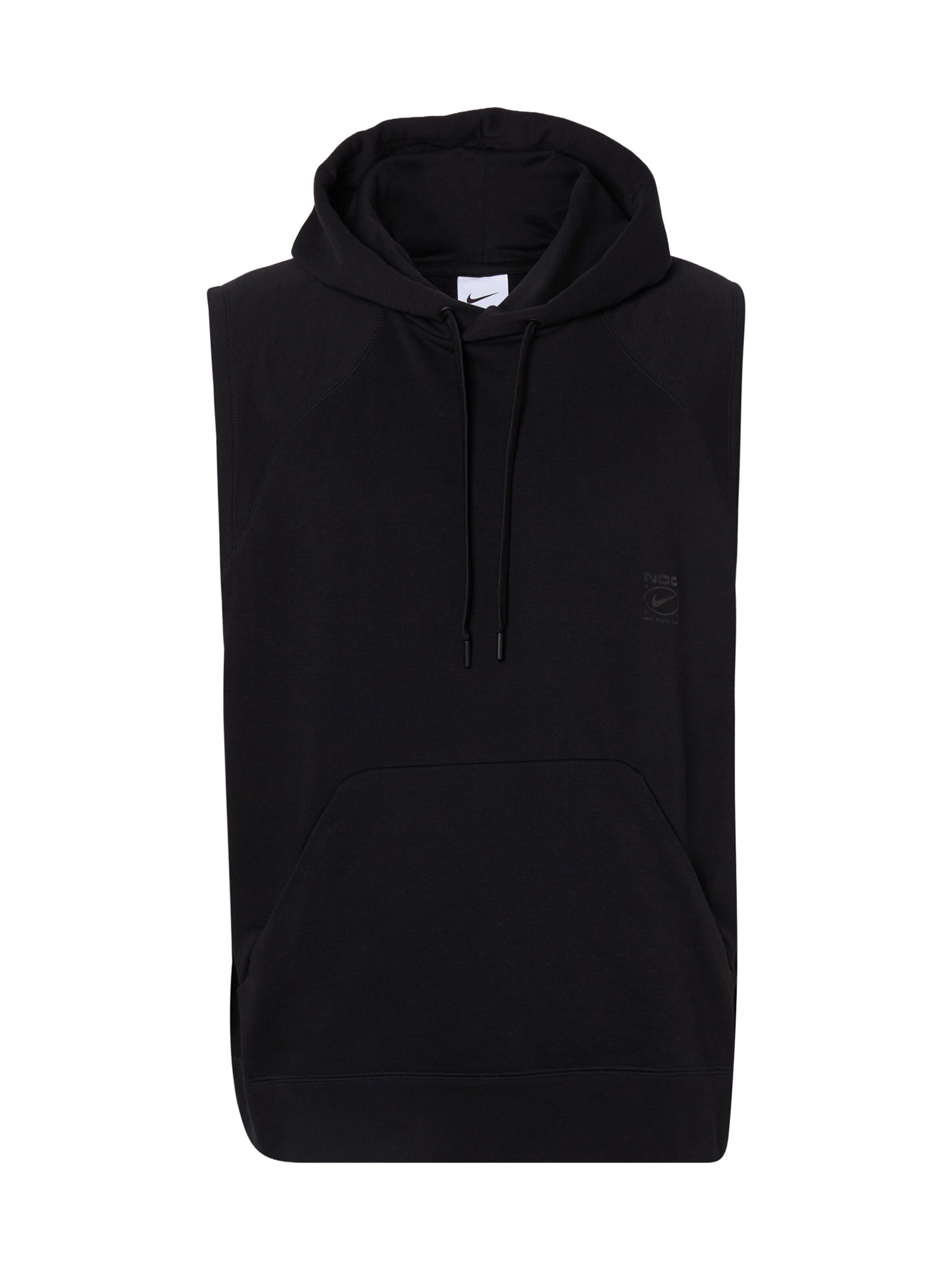Hanorac sport 'NAC' de la NIKE pe negru: față