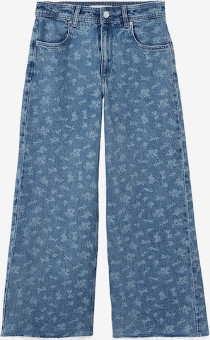 MANGO Wide leg Jeans 'carmen' i blå: framsida