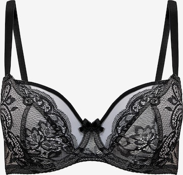 Vivisence Classic Bra '1044' in Black: front