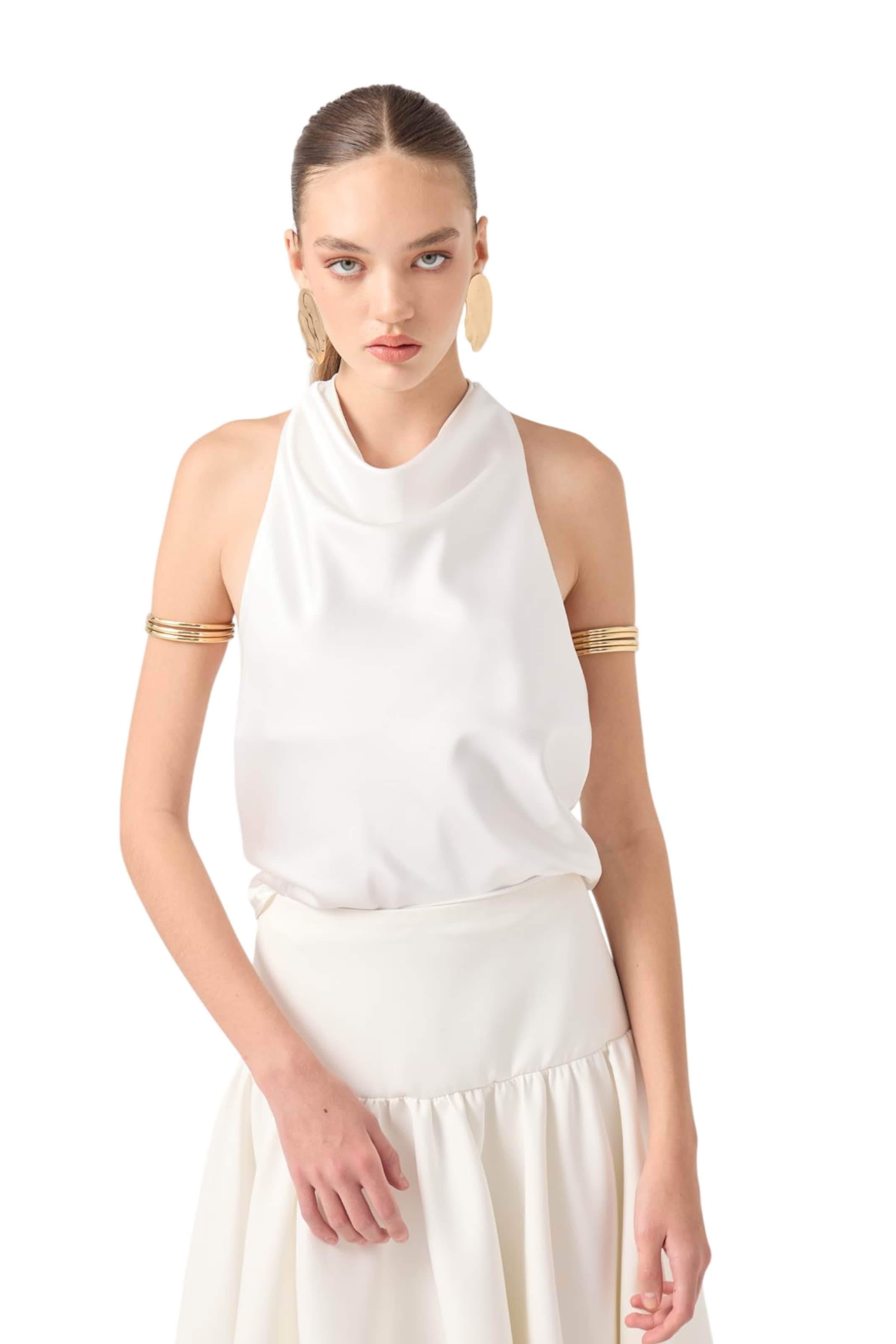 HOLLY LOLLY Blouse in White: front