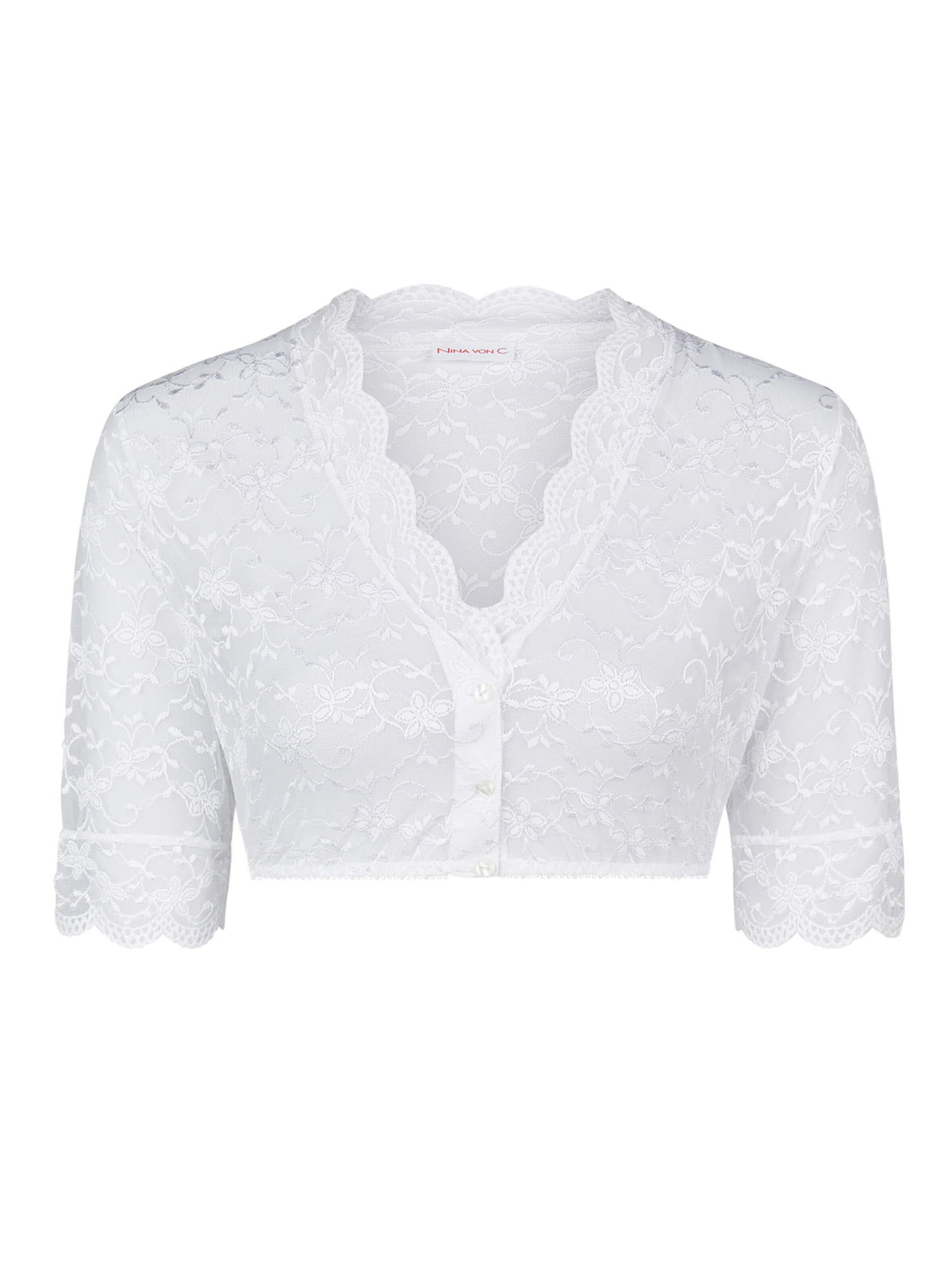 Nina von C. Traditional Blouse 'Luisa' in White: front
