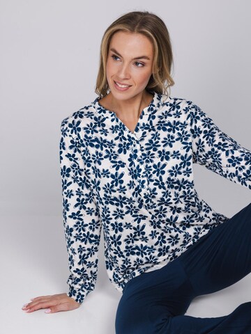 Pastunette Pajama 'Nordic Bloom' in Beige