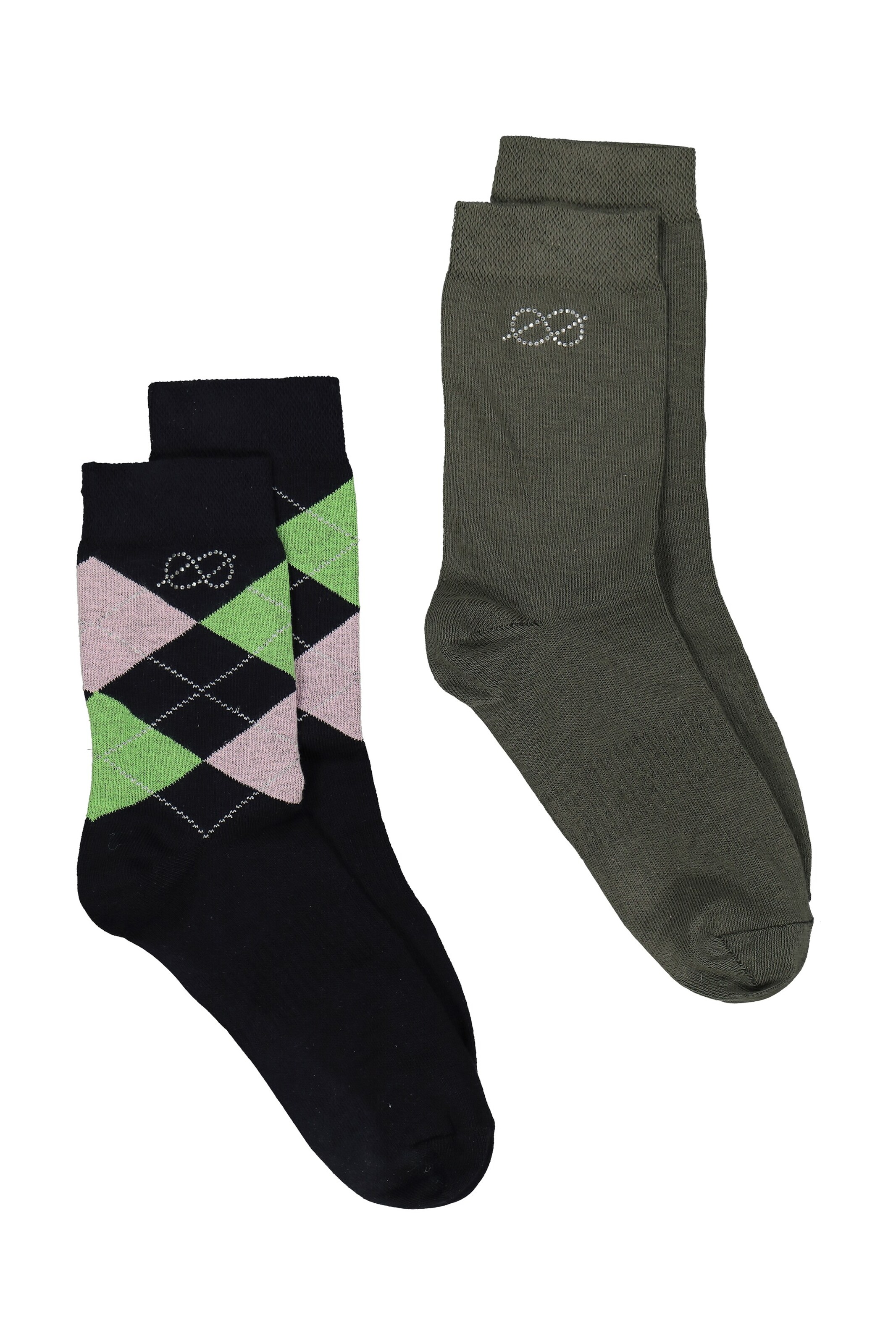 LAURASØN Socken in Grün: Vorderseite