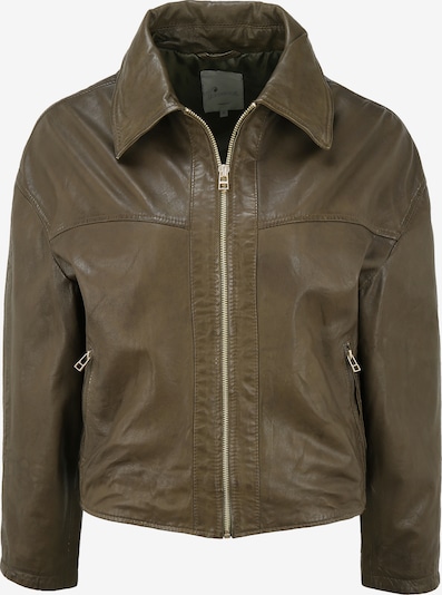 Goosecraft Lederjacke in grün / oliv, Produktansicht