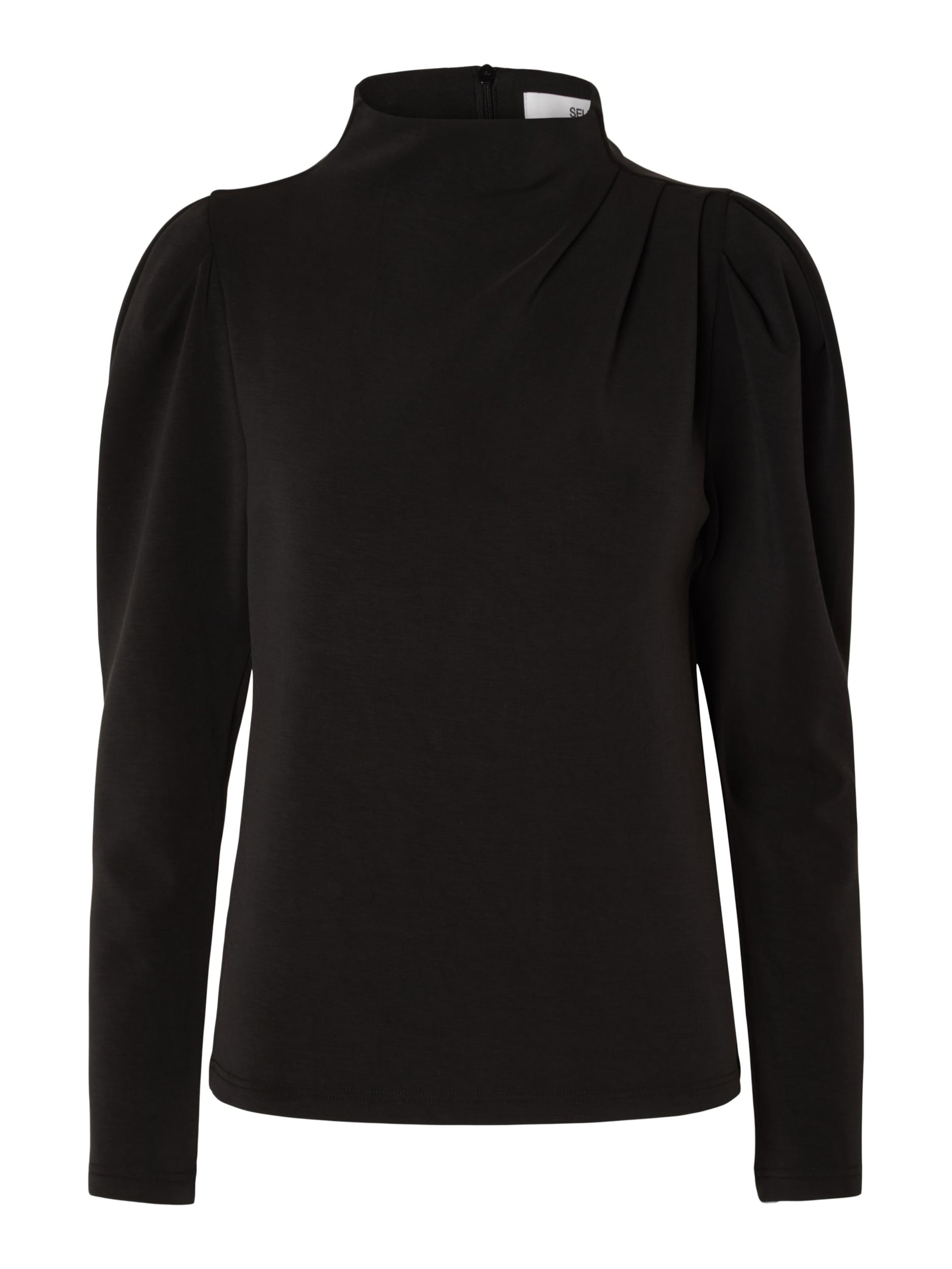 SELECTED Bluse 'Fenja' in Schwarz: Vorderseite