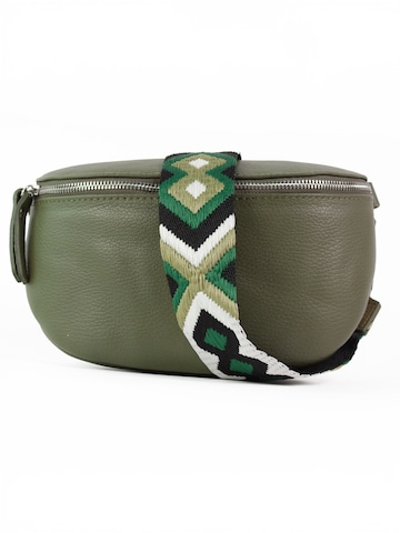 lePelou Gürteltasche 'JUNA medium'‌ in Grün: Vorderseite
