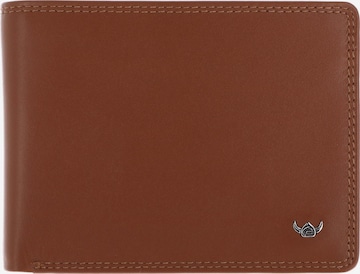Porte-monnaies 'Polo' GOLDEN HEAD en marron : devant