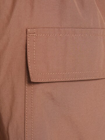 Bershka Široke hlačnice Kargo hlače | roza barva