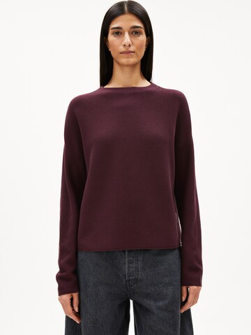 ARMEDANGELS Trui in Rood: voorkant