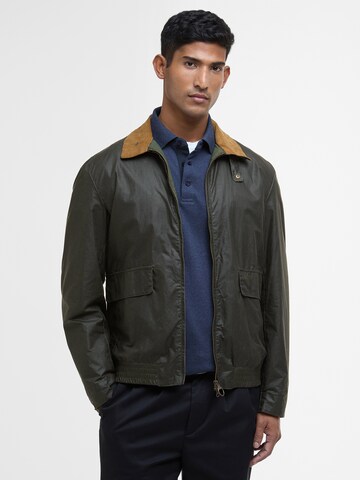 Barbour Tussenjas 'Newbury' in Grijs: voorkant