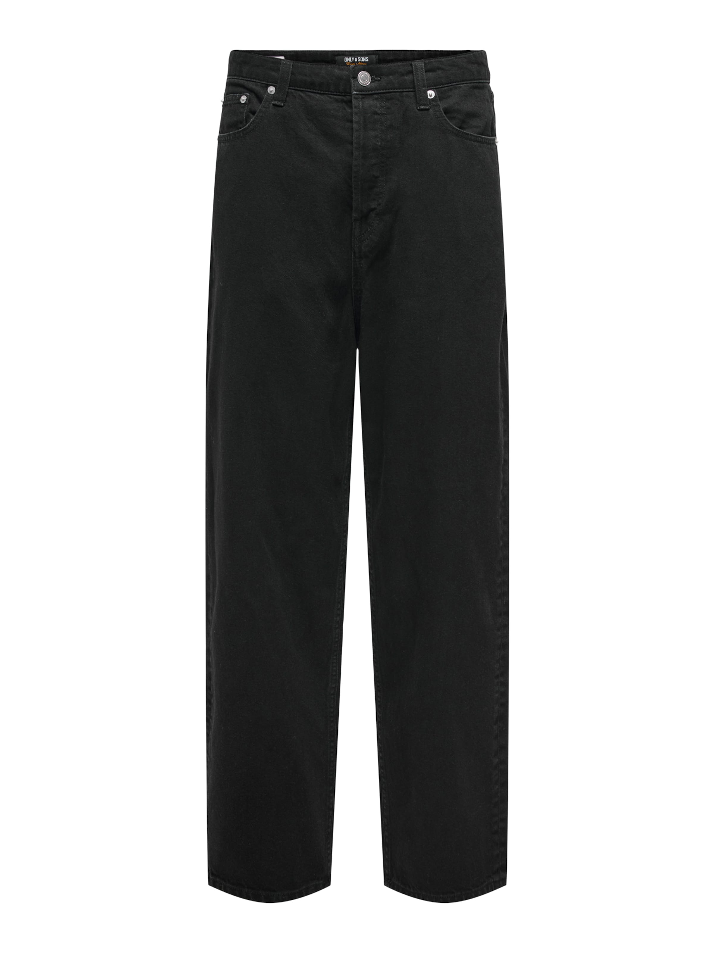 Only & Sons Luźne Jeansy 'ONSFIVE' w kolorze czarny: przód