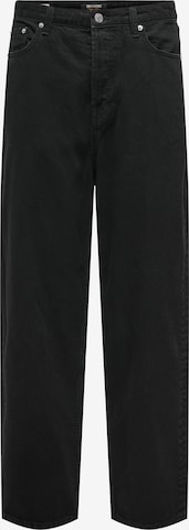 juoda Only & Sons „Baggy“ Džinsai 'ONSFIVE': priekis