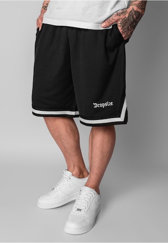 regular Pantaloni di Dropsize in nero: frontale