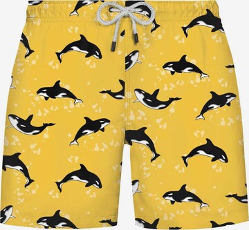 Shorts de bain 'PATTERN' WESTMARK LONDON en jaune : devant