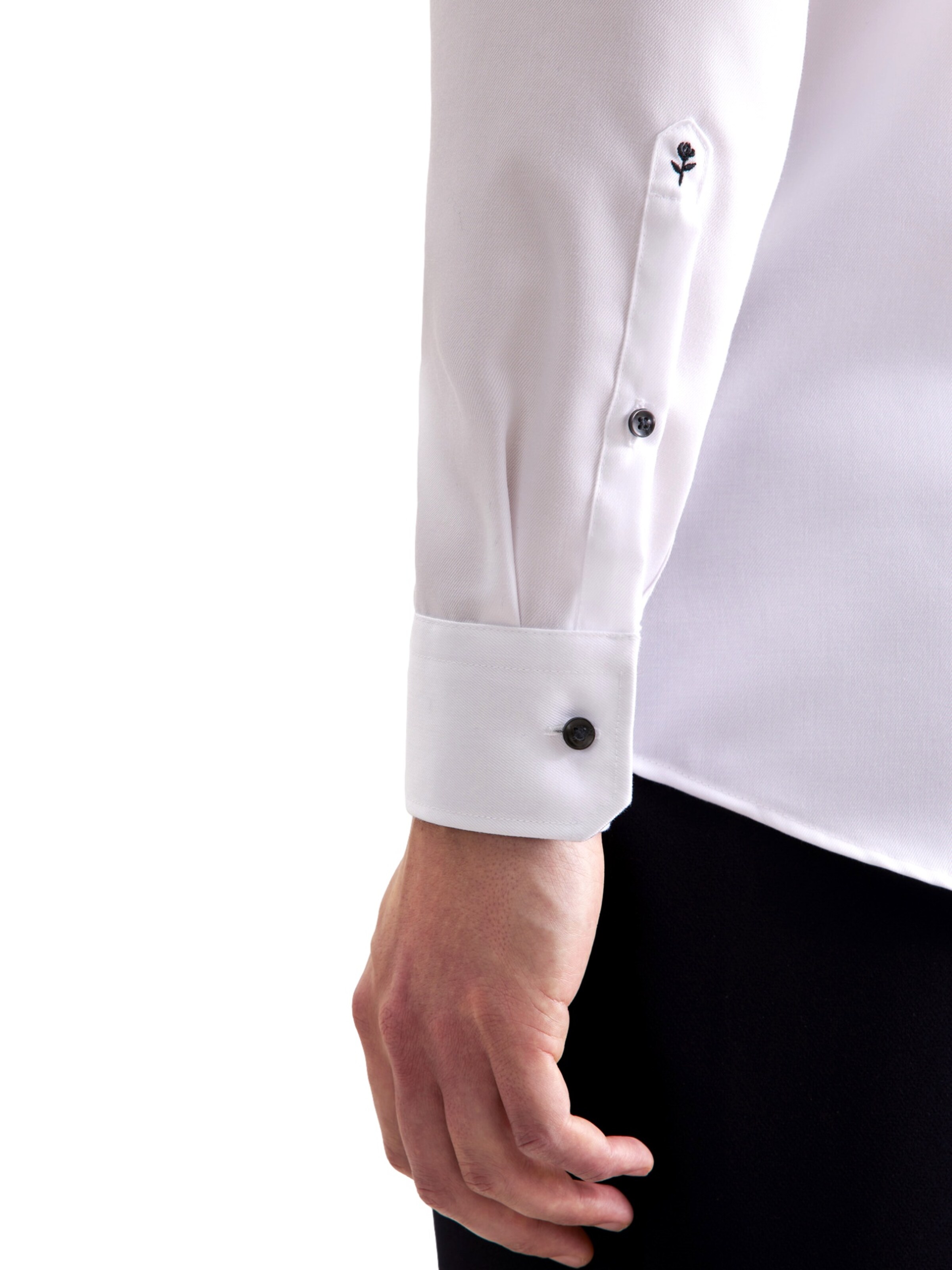 Regular fit Camicia 'BUSINESS KENT PATCH5' di SEIDENSTICKER in bianco