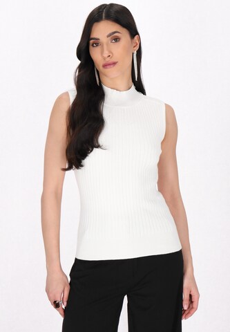 Tops en tricot 'Fashion Look' faina en blanc : devant