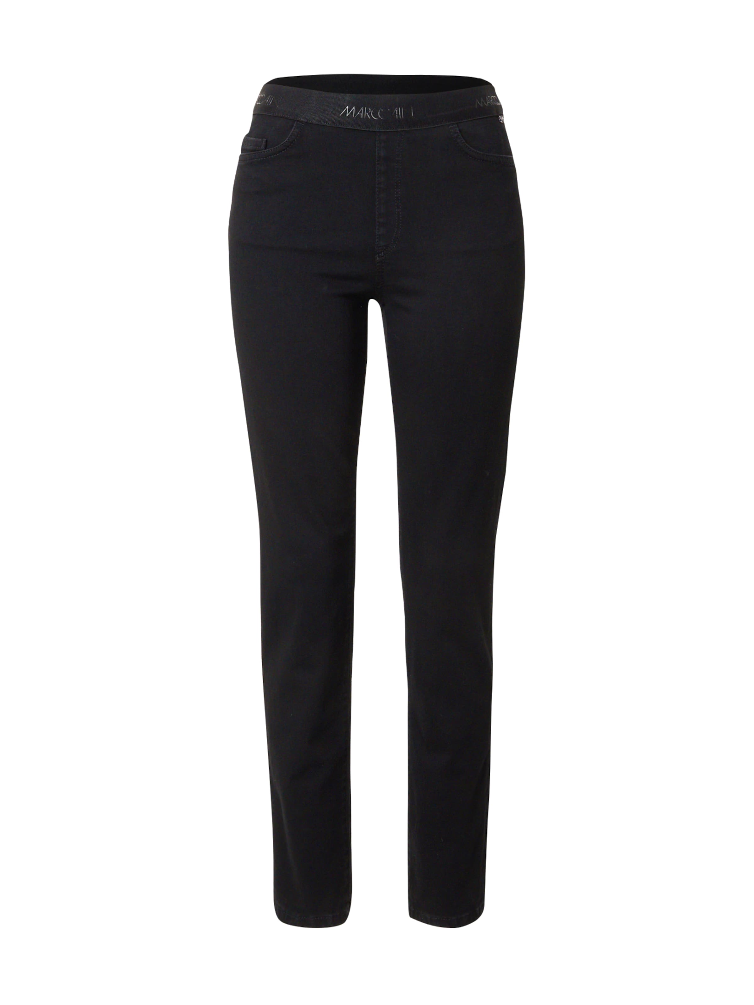 Marc Cain Skinny Jeggings in Zwart: voorkant