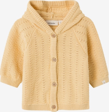 NAME IT Knit Cardigan in Yellow: front