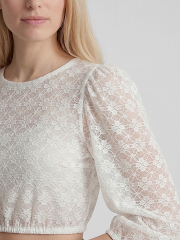 Blouse folklorique 'Kourtney' SPIETH & WENSKY en blanc