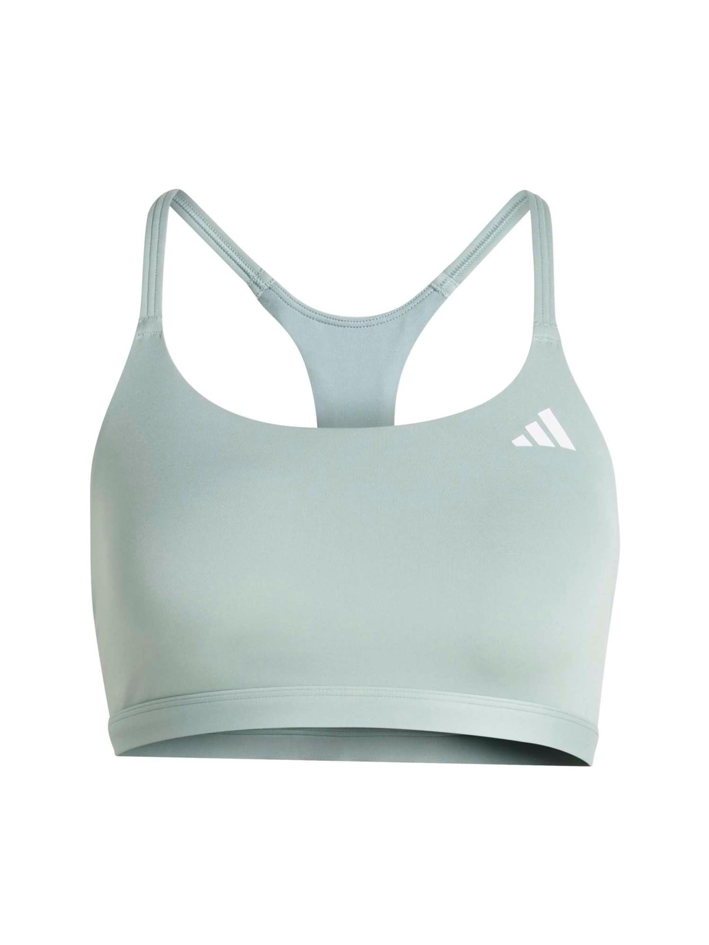ADIDAS PERFORMANCE Bustier Sport-BH 'OPT ESS' in Grün: Vorderseite