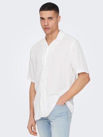 balta Only & Sons Standartinis modelis Marškiniai 'Dash'