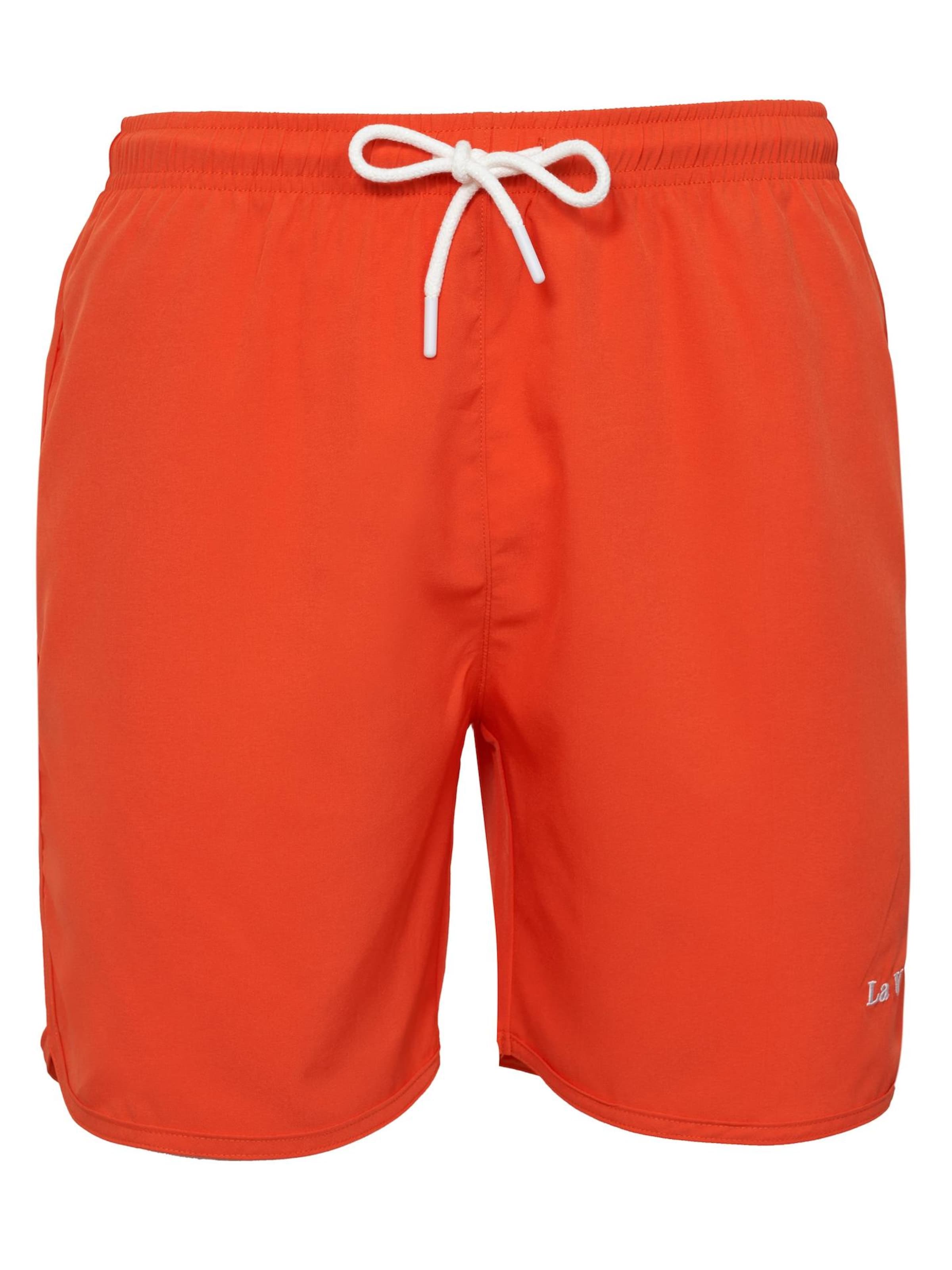 La V Zwemshorts in Oranje: voorkant