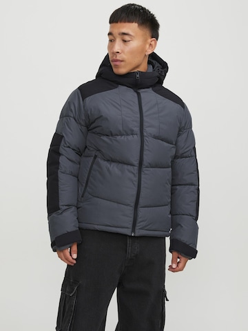 JACK & JONES Téli dzseki 'Otis' - szürke: elől