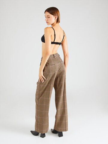 REPLAY Wide leg Pleated Pants in Beige