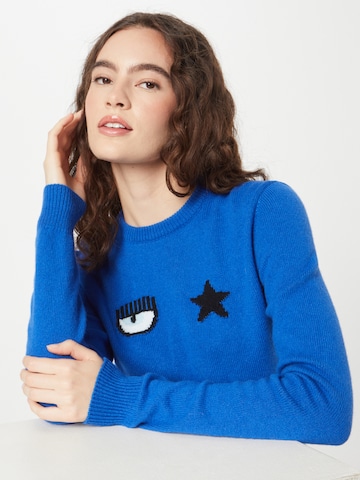 Chiara Ferragni Pullover 'MAGLIERIA' in Blau