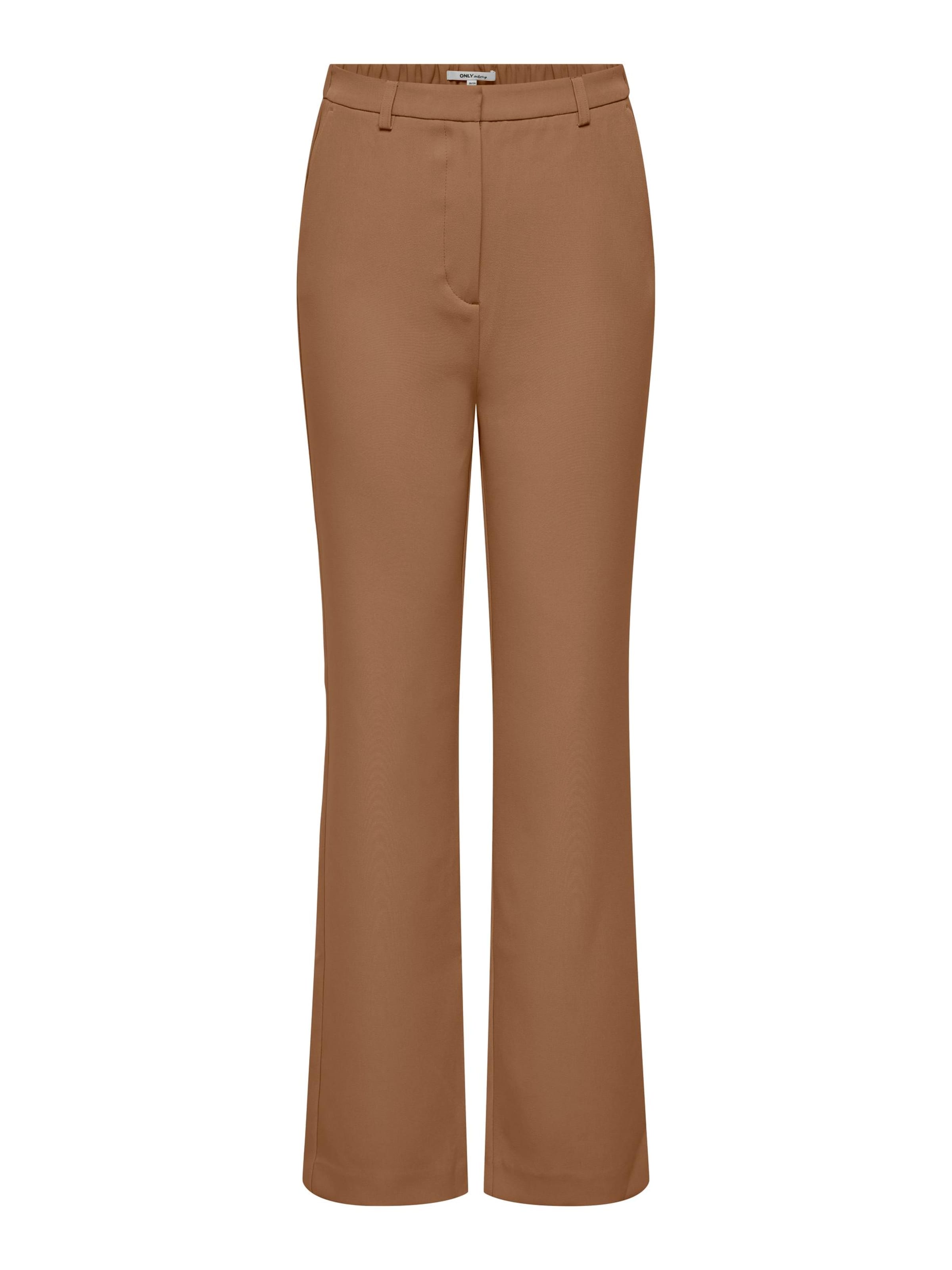 Regular Pantalon 'ELLY' ONLY en marron : devant