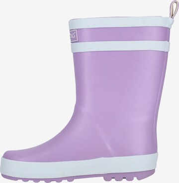 ZigZag Rubber Boots in Purple: front