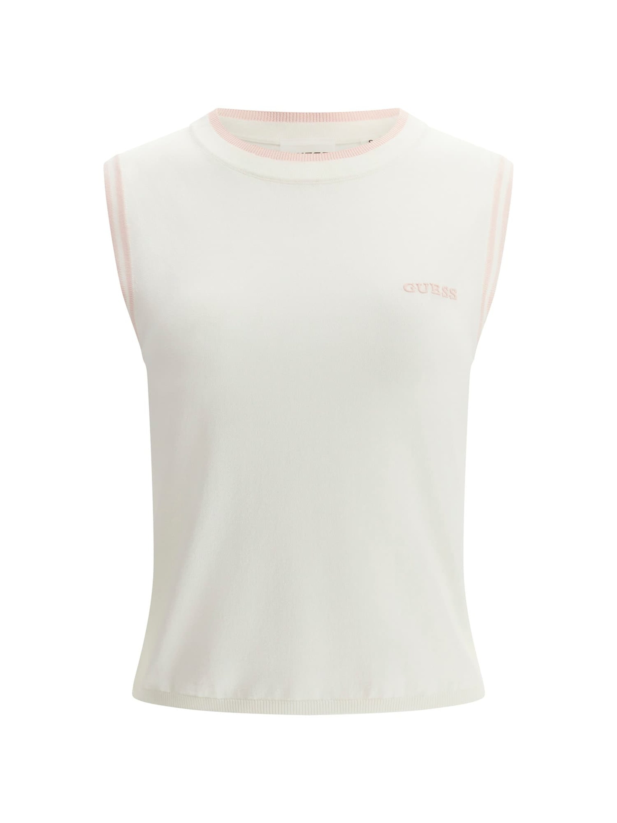 GUESS Knitted Top in White: front