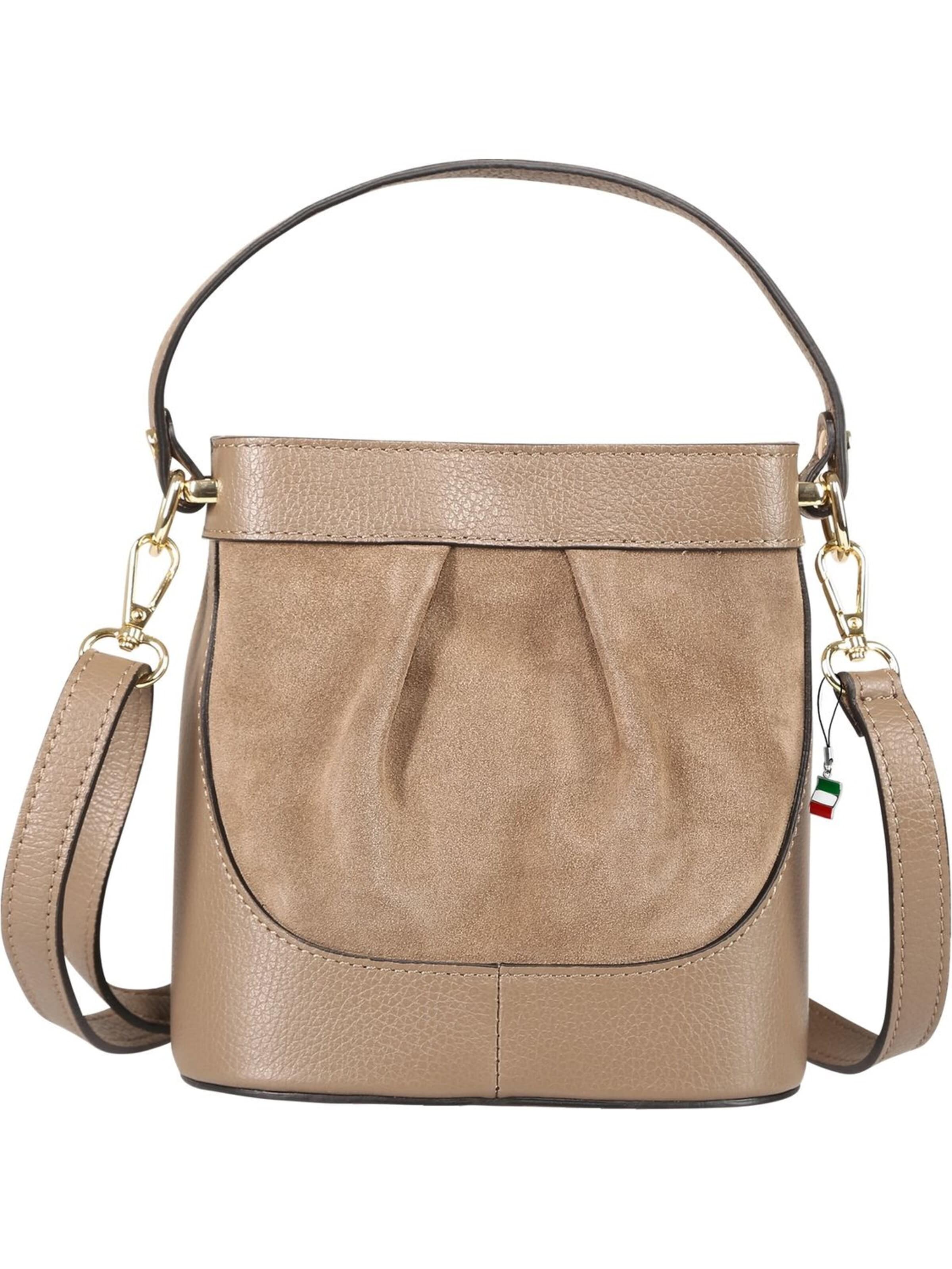 Borsa a tracolla di Florence in beige: frontale