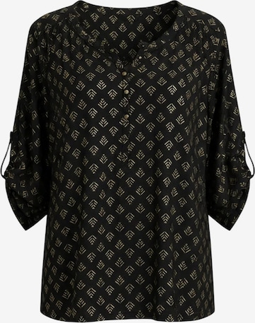 Shape Of You Bluse in Schwarz: Vorderseite