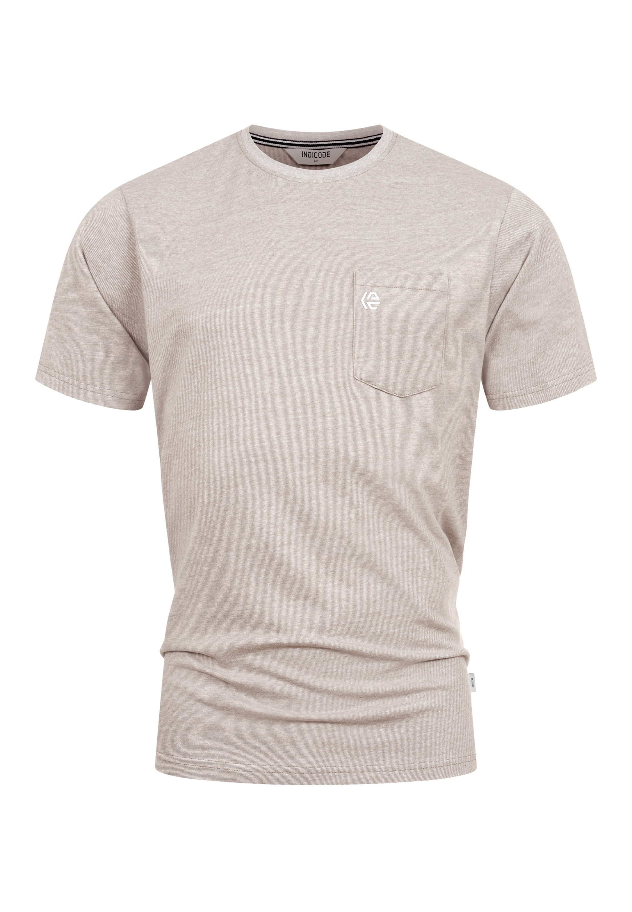 INDICODE JEANS Shirt ' Strib ' in Green: front