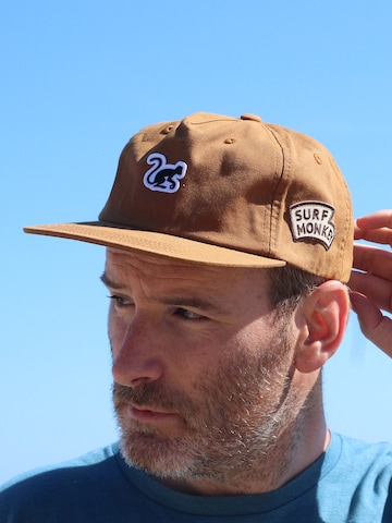 Surf Monkey - Boné '5-Panel Cap Organic' em castanho: frente