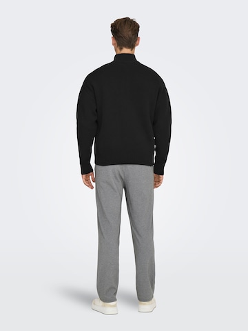 Only & Sons Knit Cardigan 'ONSBLAKE' in Black