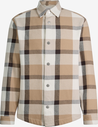 JOOP! Jeans Button Up Shirt in S in Brown / Grey / Blood red / White, Item view