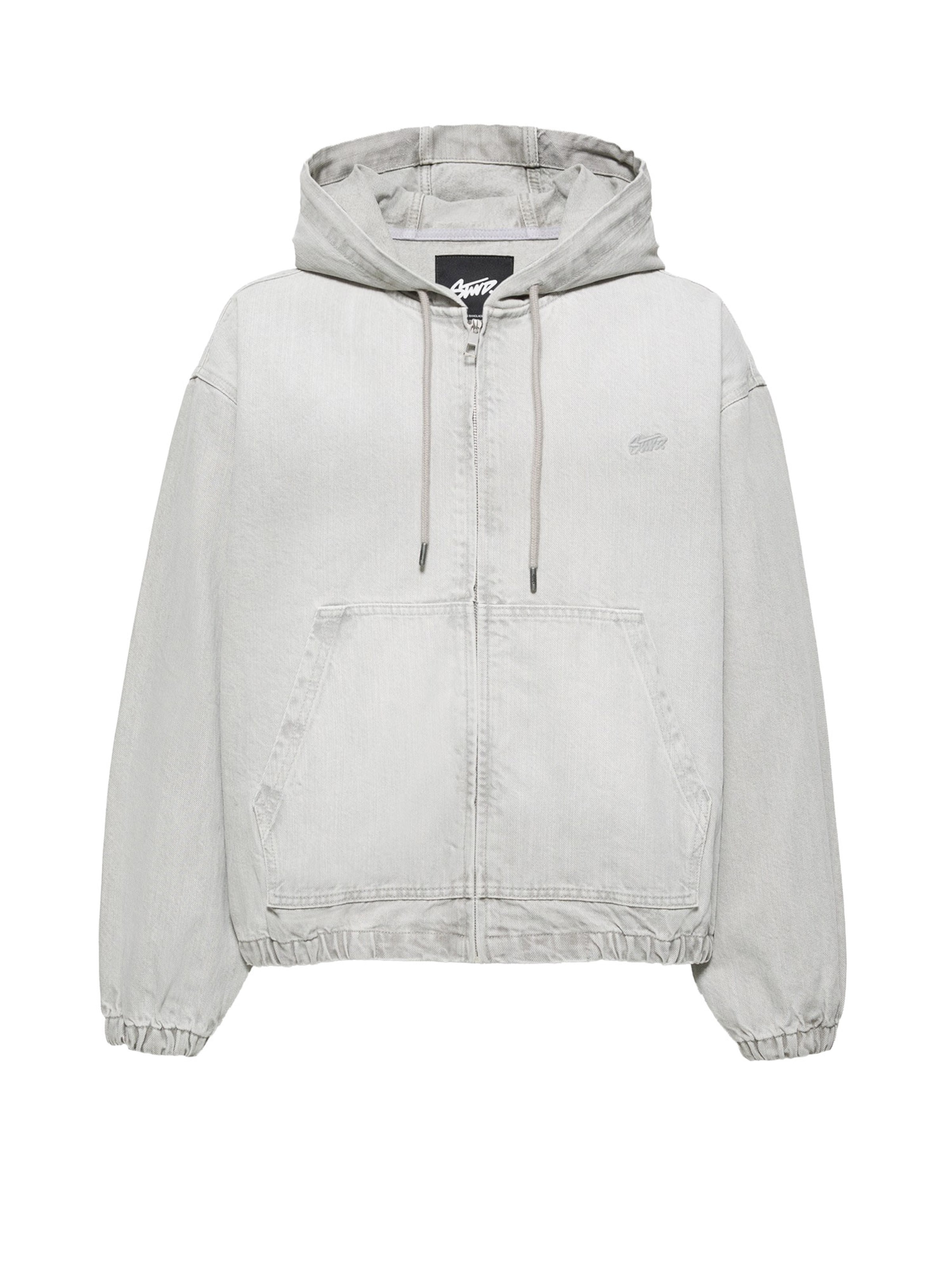 Veste mi-saison Pull&Bear en gris : devant
