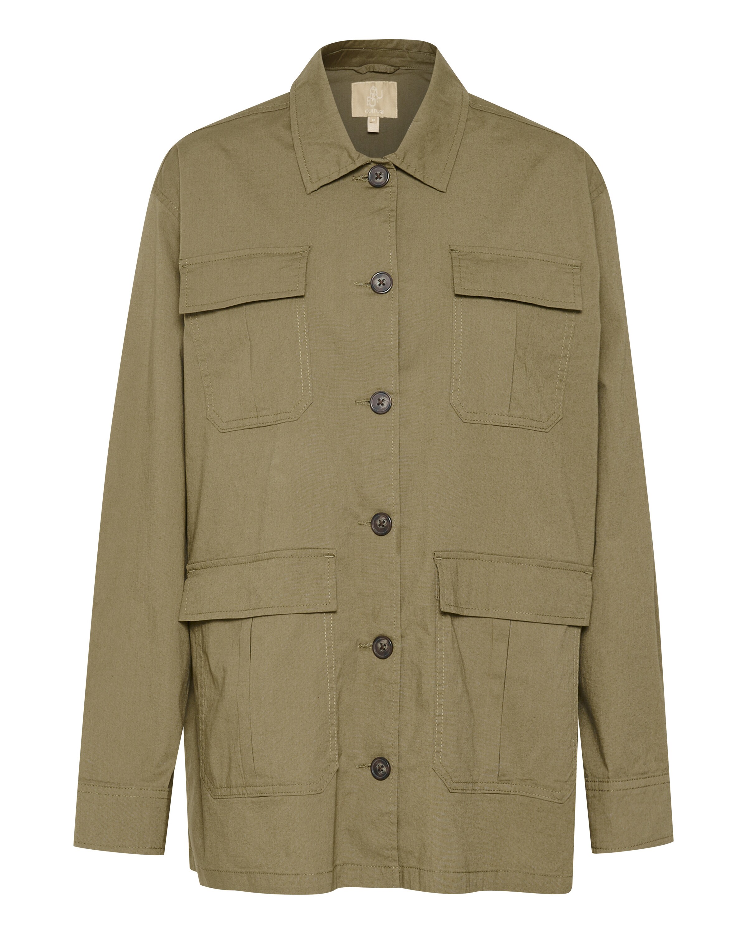 CULTURE Overgangsjakke 'Halina' i oliven, Produktvisning