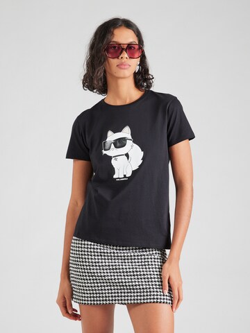 Karl Lagerfeld Shirt 'Ikonik 2.0' in Black: front