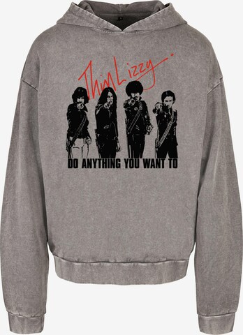 Merchcode Sweatshirt 'Thin Lizzy - Do Anything' in Grijs: voorkant