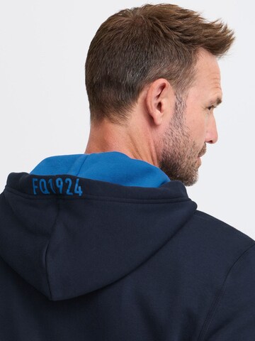 FQ1924 - Sudadera con cremallera en azul