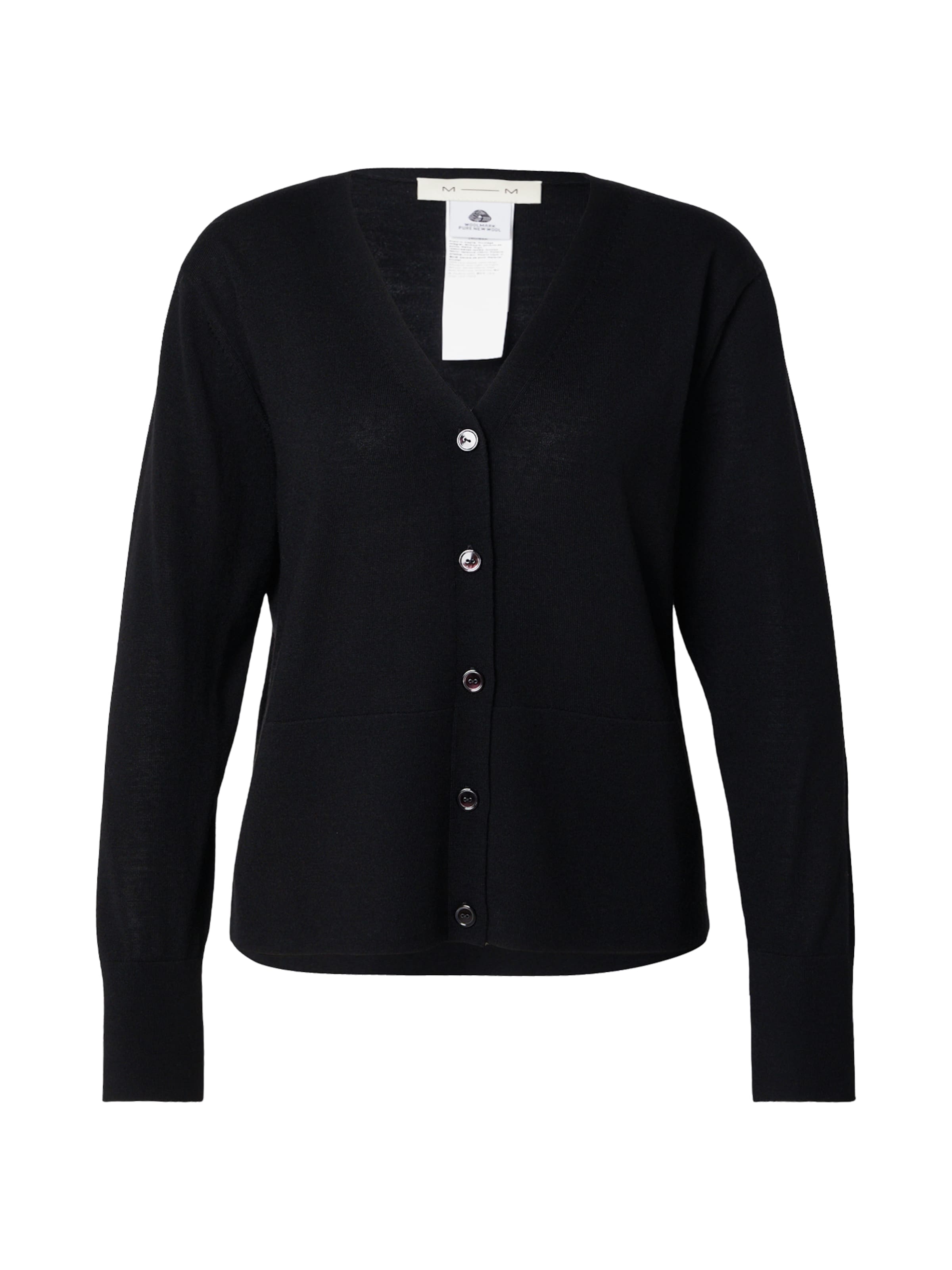 MM by Max Mara Knit cardigan 'CANDITI' in Black: front